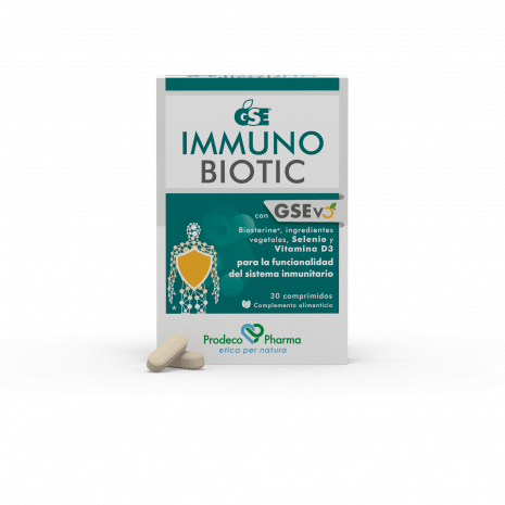 GSE INMUNOBIOTIC 30C Complemento alimenticio en cápsulas formulado con ingredientes naturales