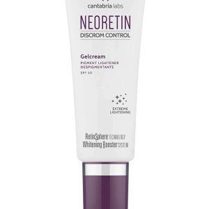 Crema despigmentante con factor de protección solar de 50 que previene y mejora las manchas producidas por el sol.