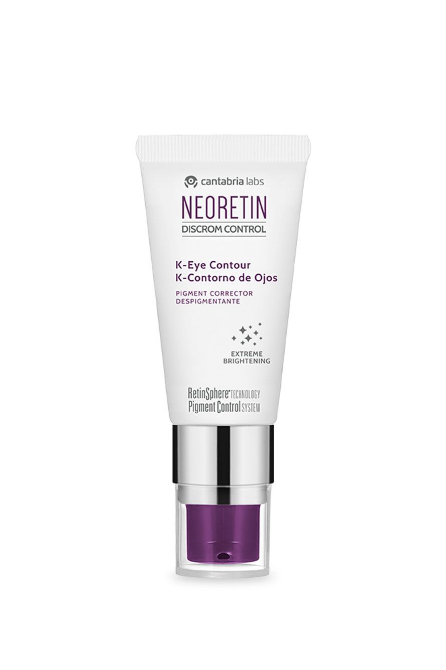 Neoretin discrom control k-contorno de ojos 15ml Contorno de ojos formulado con ingredientes especiales con potente actividad despigmentante para una brindar una apariencia rejuvenecida y descansada.