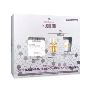 Protocolo despigmentante compuesto de productos especialmente diseñado para eliminar y prevenir la hiperpigmentación ocasionado por distintos factores que causan las manchas en la piel.