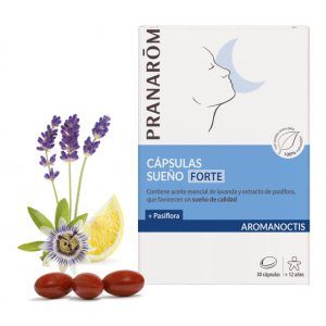Cápsulas a base de extracto de pasiflora y aceite de lavanda