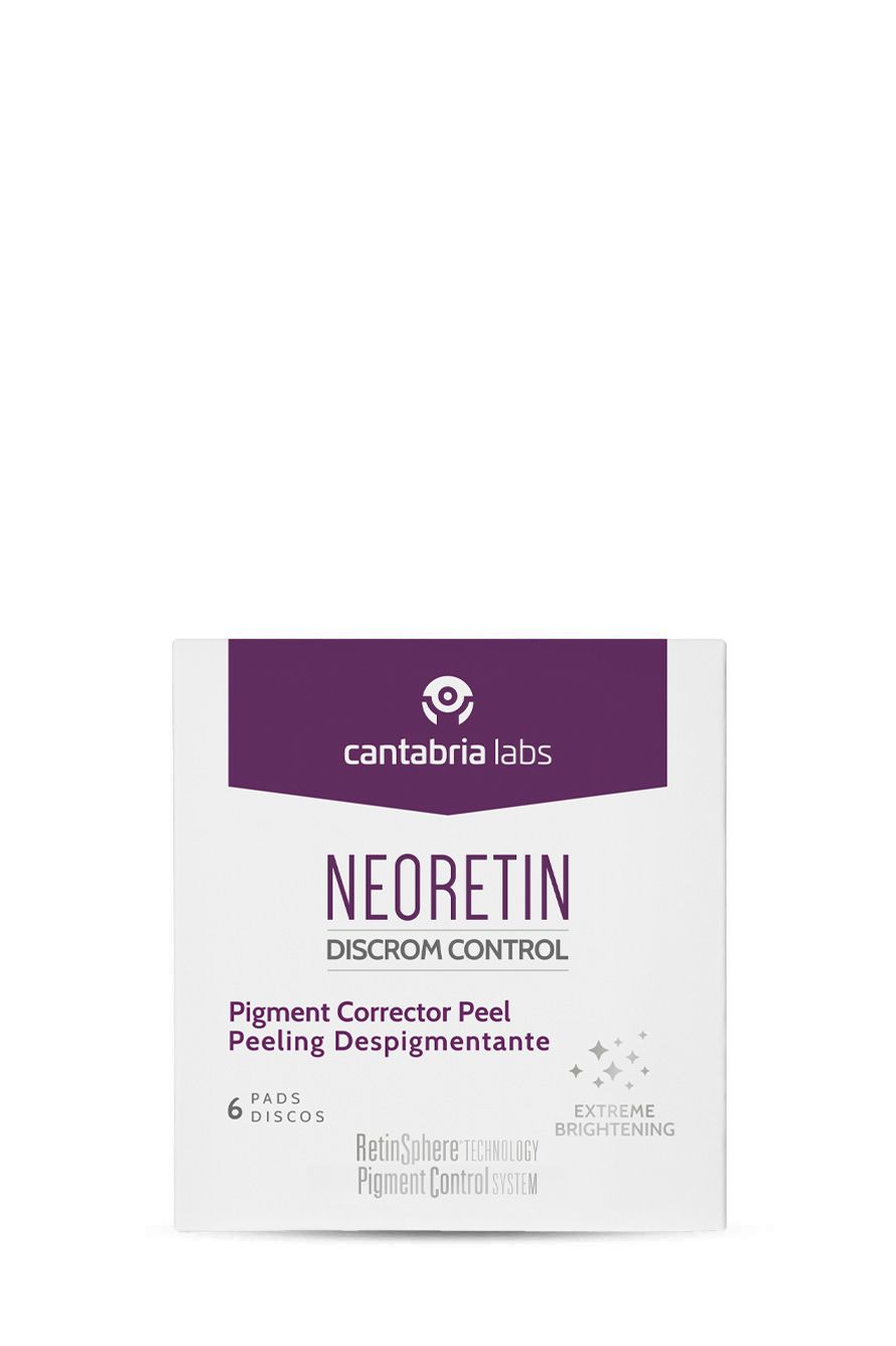 neoretin discrom control peeling despigmentante 6 discos Peeling despigmentante en formato de discos que favorecen la regeneración cutánea